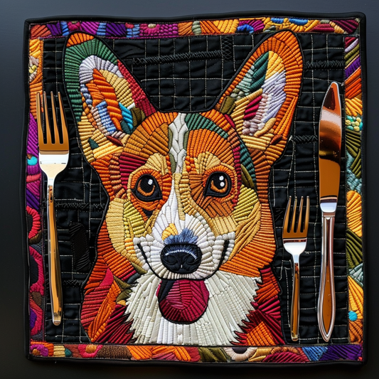 Vitalife - Corgi TAI21052406 Quilted Placemats