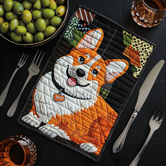 Vitalife - Corgi TAI21052408 Quilted Placemats