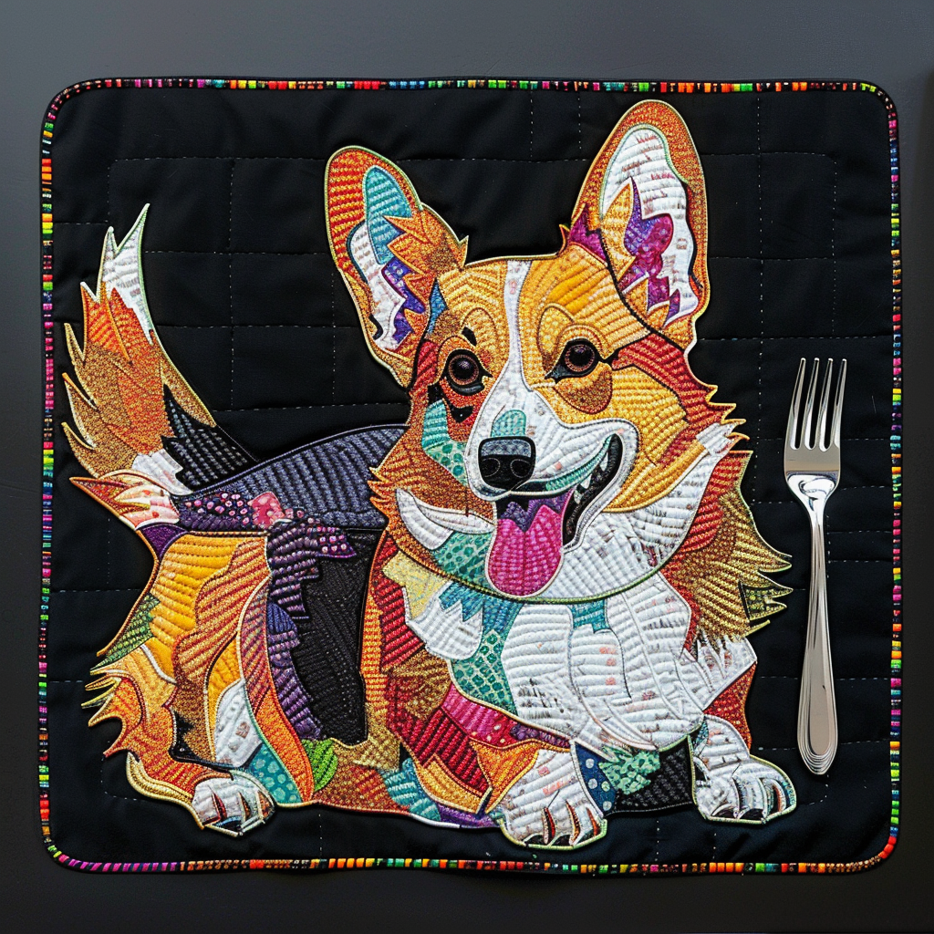 Vitalife - Corgi TAI21052413 Quilted Placemats