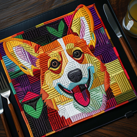 Vitalife - Corgi TAI21052404 Quilted Placemats