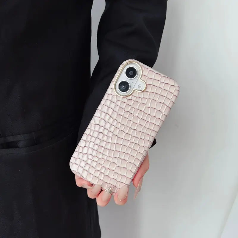 Vitalife - Luxury Crocodile Leather Texture iPhone Case