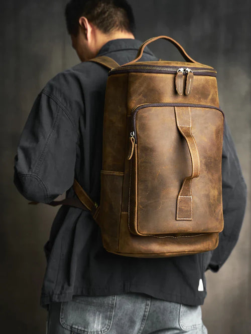 Vitalife - Genuine Leather Men's Retro Backpack