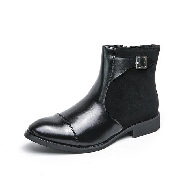 Vitalife - Vintage Buckle Leather Boots