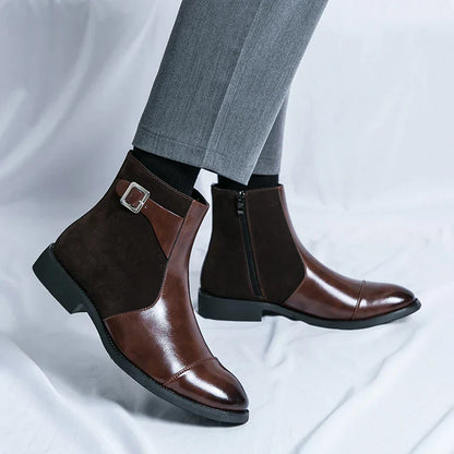 Vitalife - Vintage Buckle Leather Boots