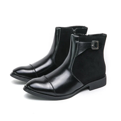 Vitalife - Vintage Buckle Leather Boots