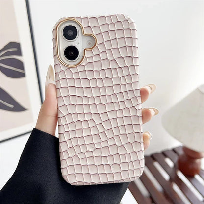 Vitalife - Luxury Crocodile Leather Texture iPhone Case