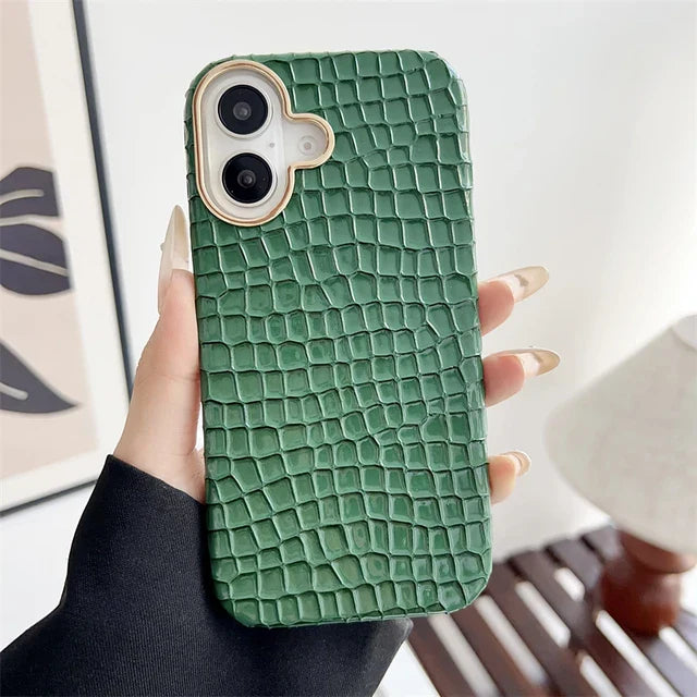 Vitalife - Luxury Crocodile Leather Texture iPhone Case