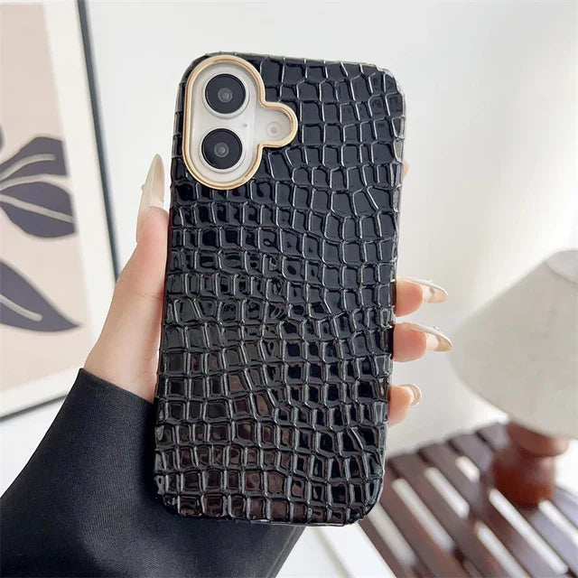 Vitalife - Luxury Crocodile Leather Texture iPhone Case