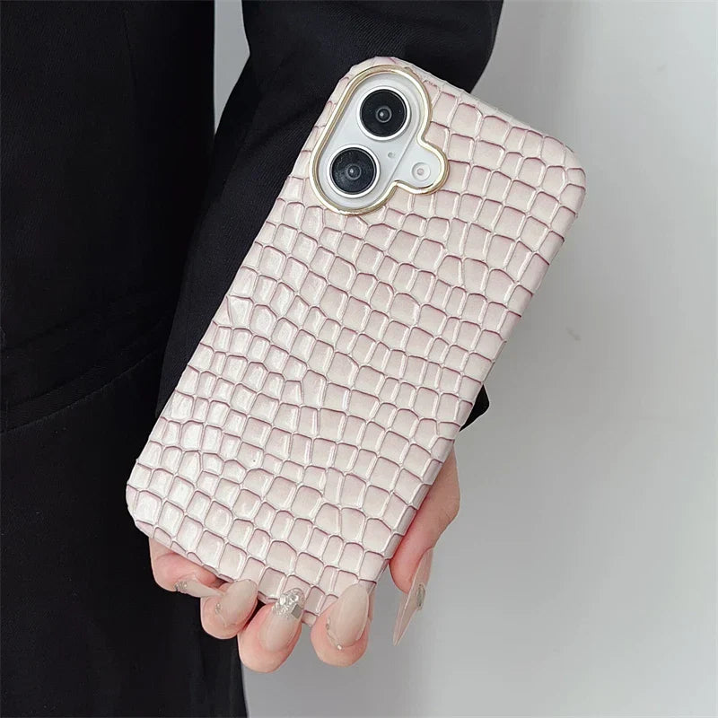 Vitalife - Luxury Crocodile Leather Texture iPhone Case