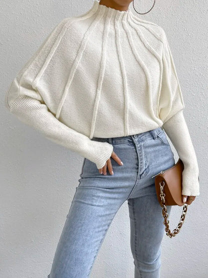 Vitalife - Elegant Mock Neck Sweater