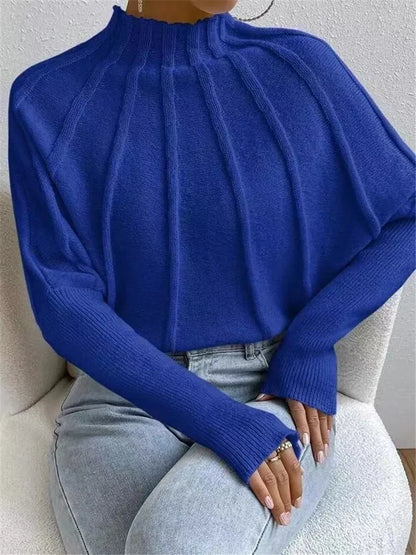 Vitalife - Elegant Mock Neck Sweater