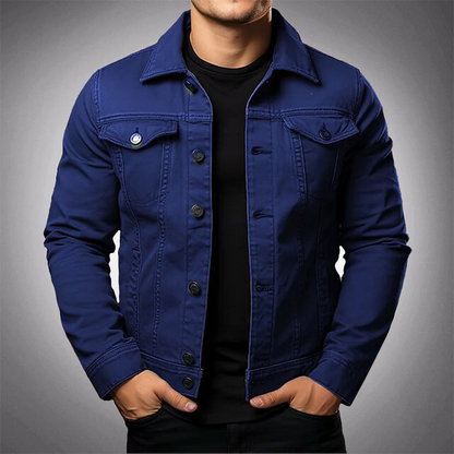 Vitalife - Mens Classic Denim Jacket by Ricco Milano