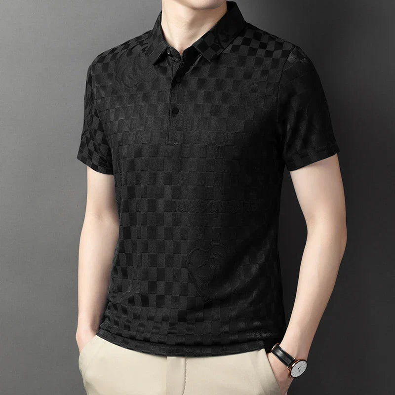 Vitalife - Classic Textured Men's Polo Shirt