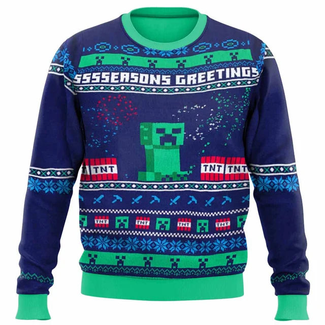 Vitalife - Minecraft Theme Ugly Christmas Sweater