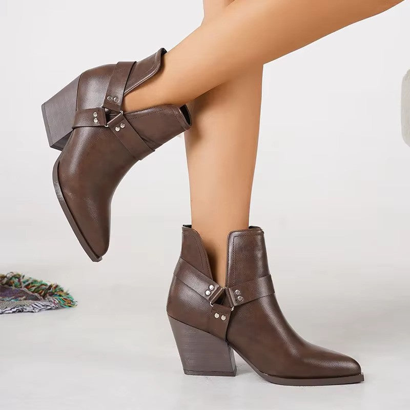 Vitalife - Classic Cowgirl Ankle Boots