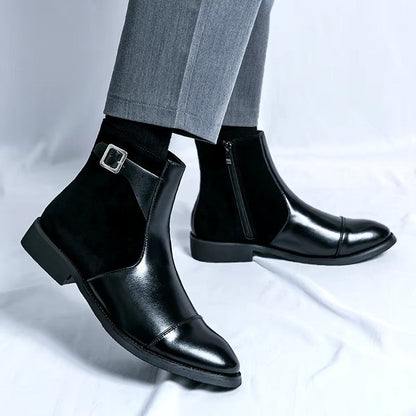 Vitalife - Vintage Buckle Leather Boots