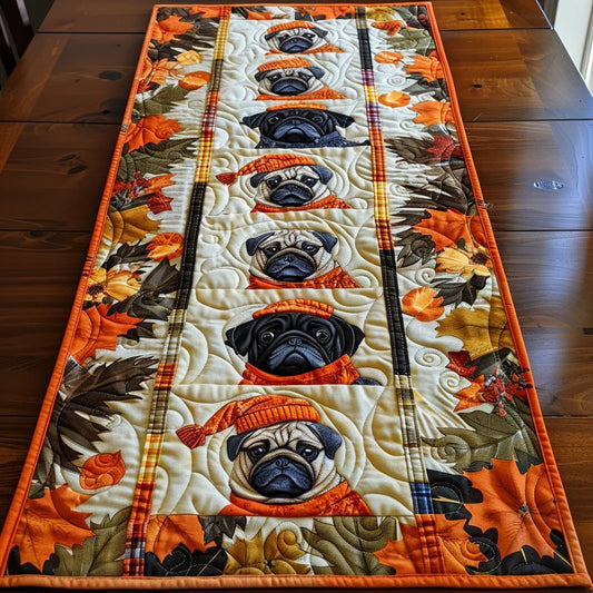 Vitalife - Adorable Baby Pugs Quilted Table Runner NCU0VL315