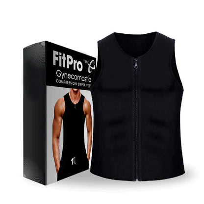 Vitalife - FitPro Gynecomastia Compression Zipper Vest